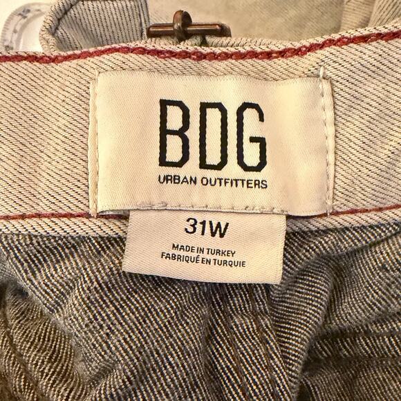 BDG Urban Outfitters Women's Barrel Leg Jeans Light Wash Denim 31W Baggy Relaxed - Picture 3 of 6